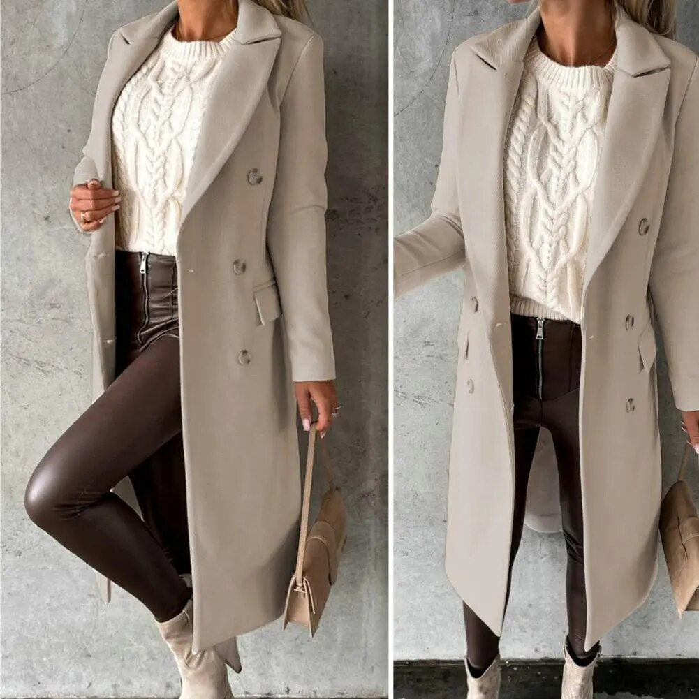 Hazel  Elegant Longline Coat