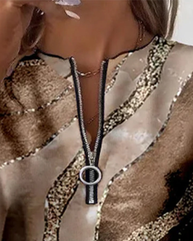 Penelope Vintage Zip Sweater