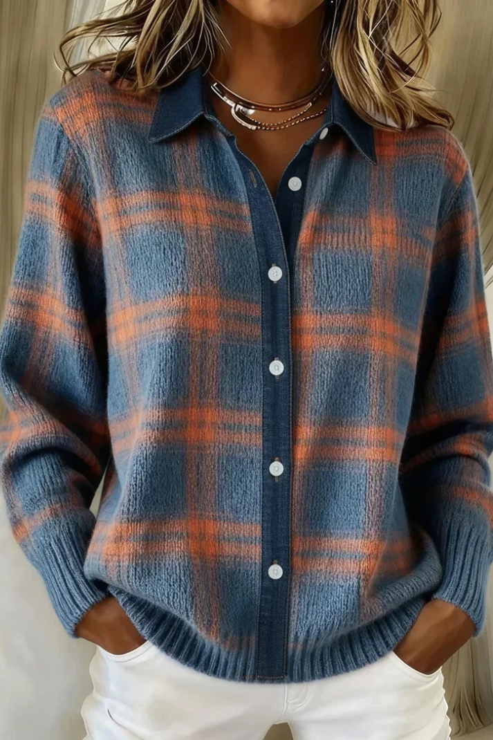 Camilla Checked Knit Shirt
