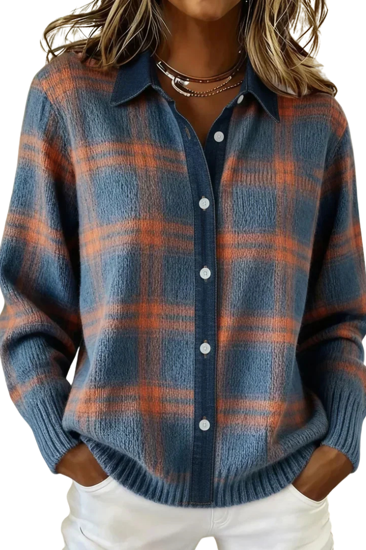 Camilla Checked Knit Shirt