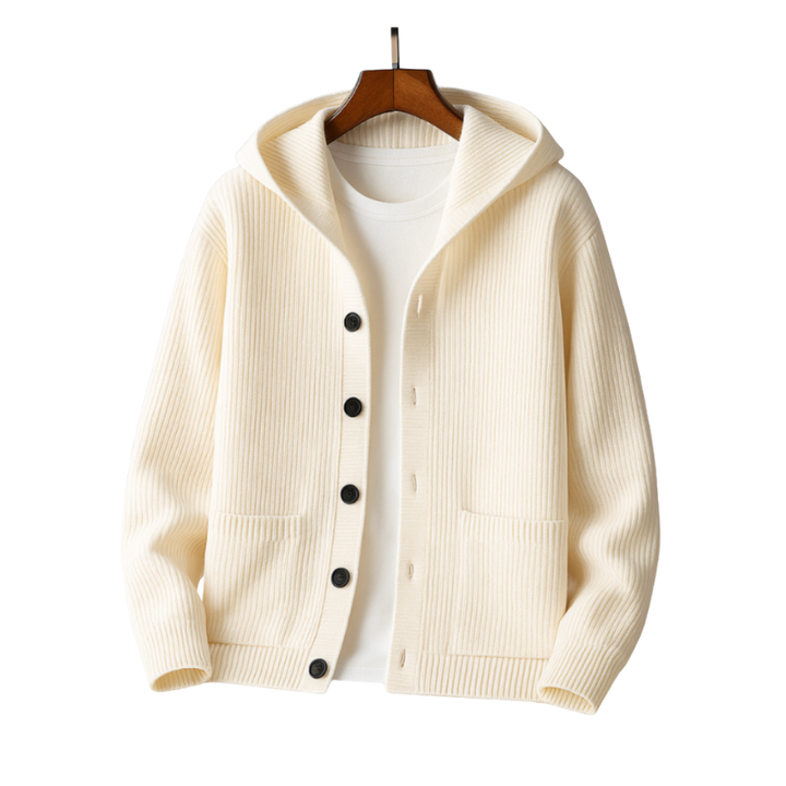 Roman Knitted Hooded Cardigan