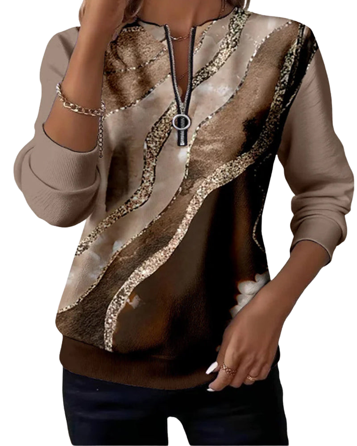 Penelope Vintage Zip Sweater